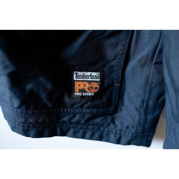 Timberland Pro Series L black jacket coat hideaway hood work chore barn - Picture 4 of 10